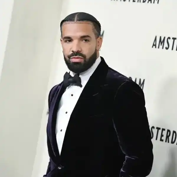 Drake at the World Premiere of 'Amsterdam' held at Alice Tully Hall on Sept. 18, 2022, in New York City.