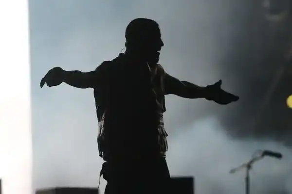 Drake performs during day two of Lollapalooza Chile 2023 on March 18, 2023 in Santiago, Chile.