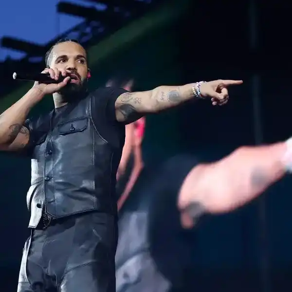Drake performs live on stage during day two of Wireless Festival 2025 at Finsbury Park on July 12, 2025 in London, England.