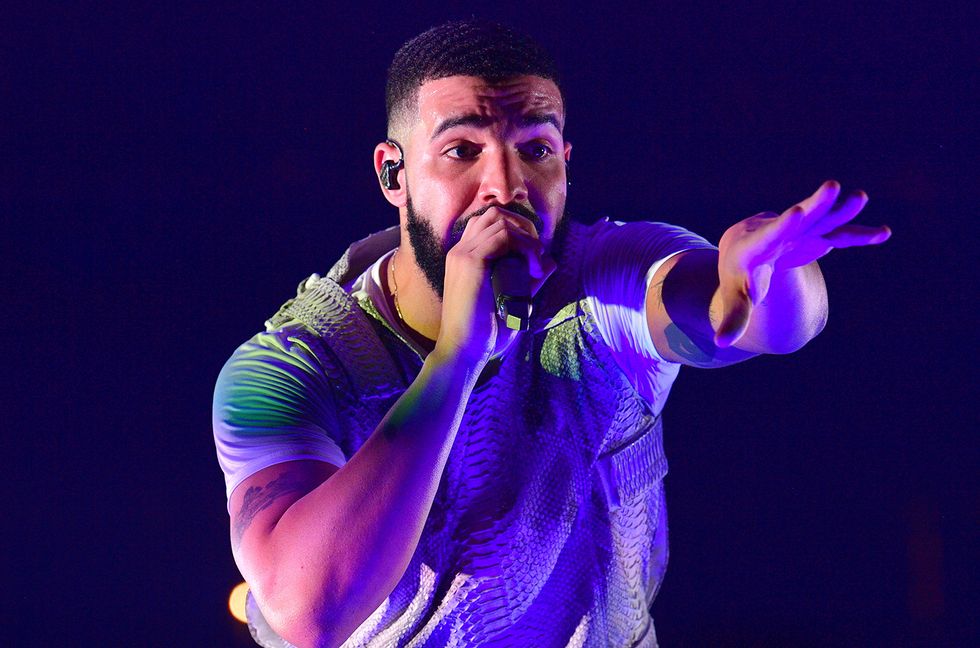 Drake performs onstage during the Final Stop of 'Aubrey & The three Amigos Tour' at State Farm Arena on Nov. 18, 2018, in Atlanta.