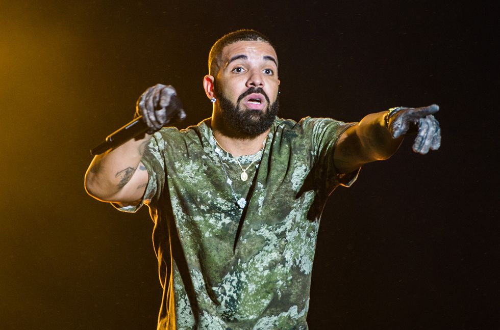 Drake performs surprise set on Day 1 of Wireless Festival 2021 at Crystal Palace on Sept. 10, 2021, in London, England.