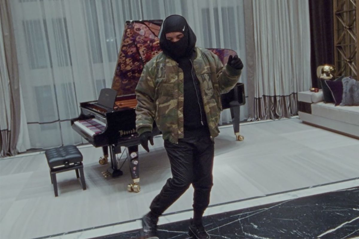 Drake's "Toosie Slide" music video, filmed at his Toronto house.