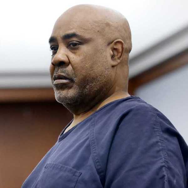 Duane "Keffe D" Davis, who is accused of orchestrating the 1996 slaying of Tupac Shakur, appears in court during a bond hearing at the Regional Justice Center August 27, 2024 in Las Vegas, Nevada.