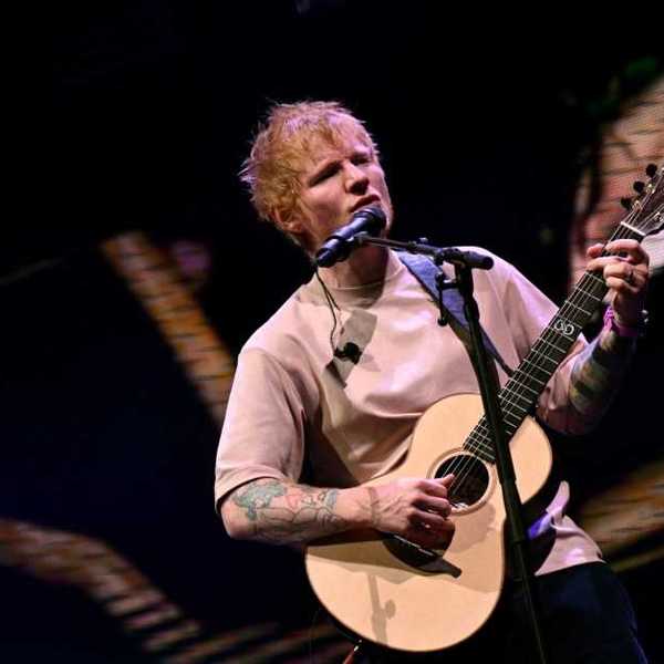 Ed Sheeran performs during iHeartRadio KISS108's Jingle Ball 2025 at TD Garden on Dec. 14, 2025 in Boston, Mass.