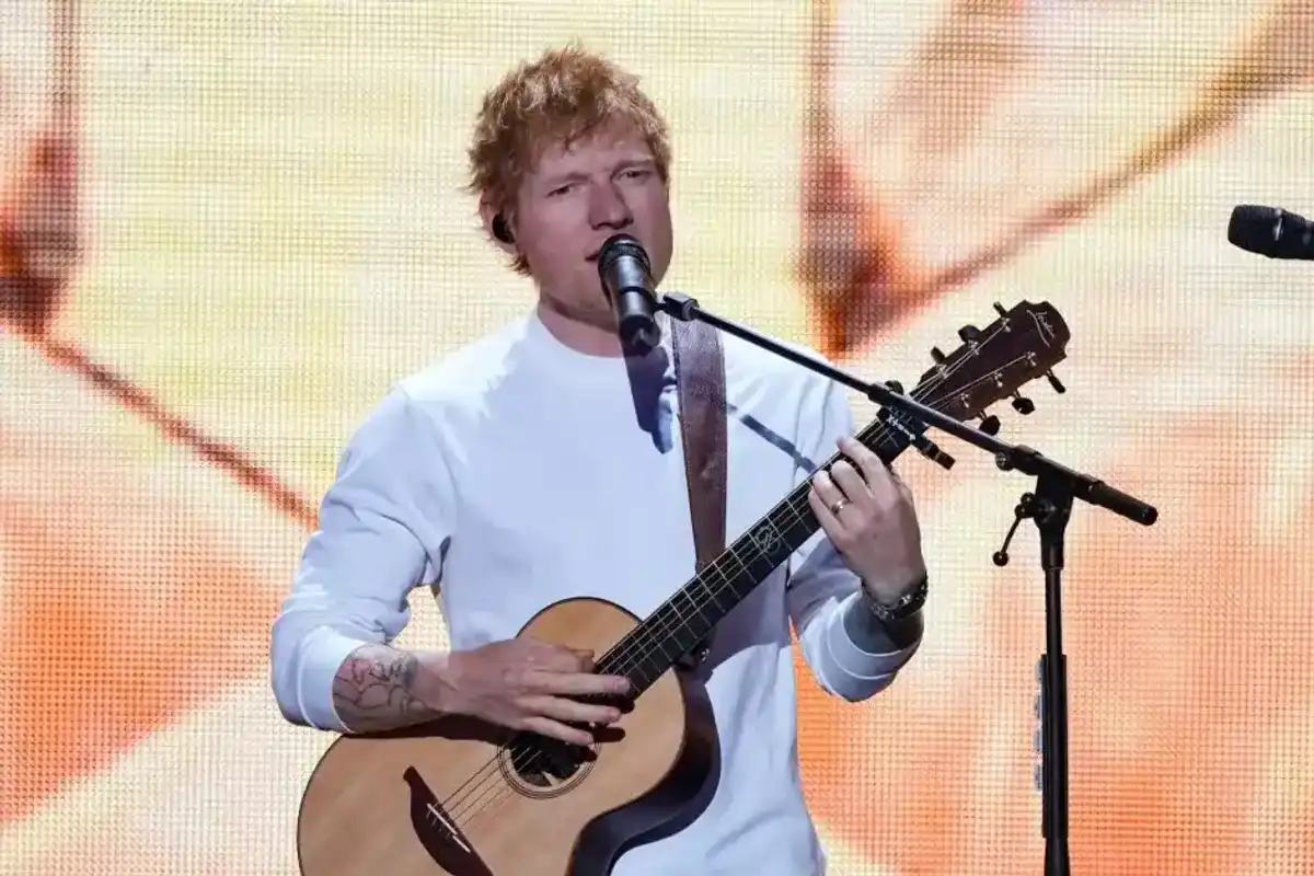 Ed Sheeran performs onstage at iHeartRadio Z100's Jingle Ball 2025 Presented by Capital One held at Madison Square Garden on December 12, 2025 in New York, New York.