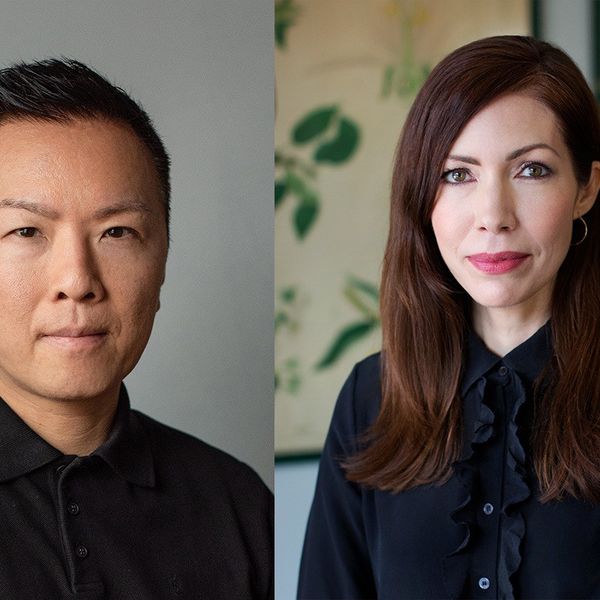 Eric Wong (left) and Kristen Burke