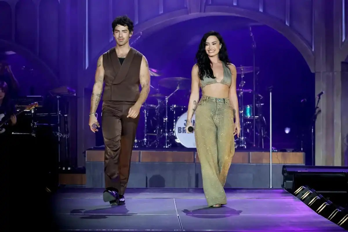 Exes Demi Lovato and Joe Jonas Team Up For ‘Camp Rock’ Classics at Kick Off of Jonas Brothers 20th Anniversary Tour