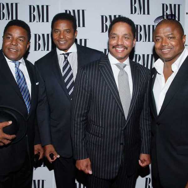 From left: Brothers Tito, Jackie, Marlon and Randy Jackson arrive at the 8th Annual BMI Urban Awards at the Wishire Theatre on September 4, 2008 in Los Angeles, California.