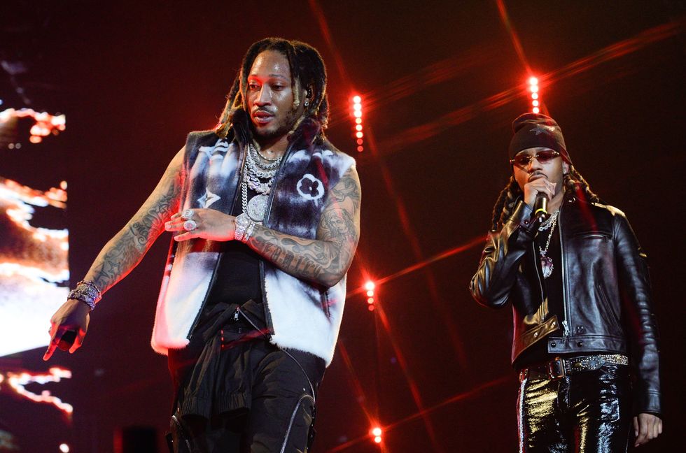Future and Metro Boomin perform during Future & Friends' One Big Party Tour at State Farm Arena on Jan. 14, 2023, in Atlanta.