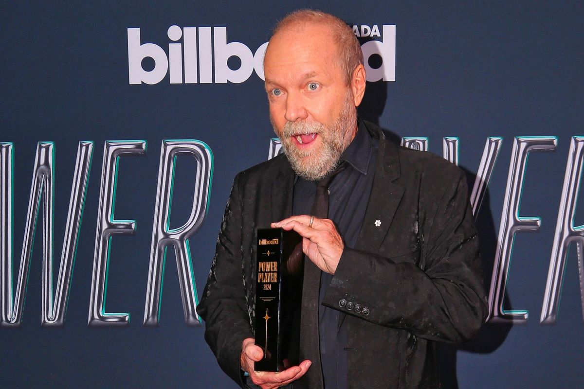 Gary Slaight with the Billboard Canada Impact Award