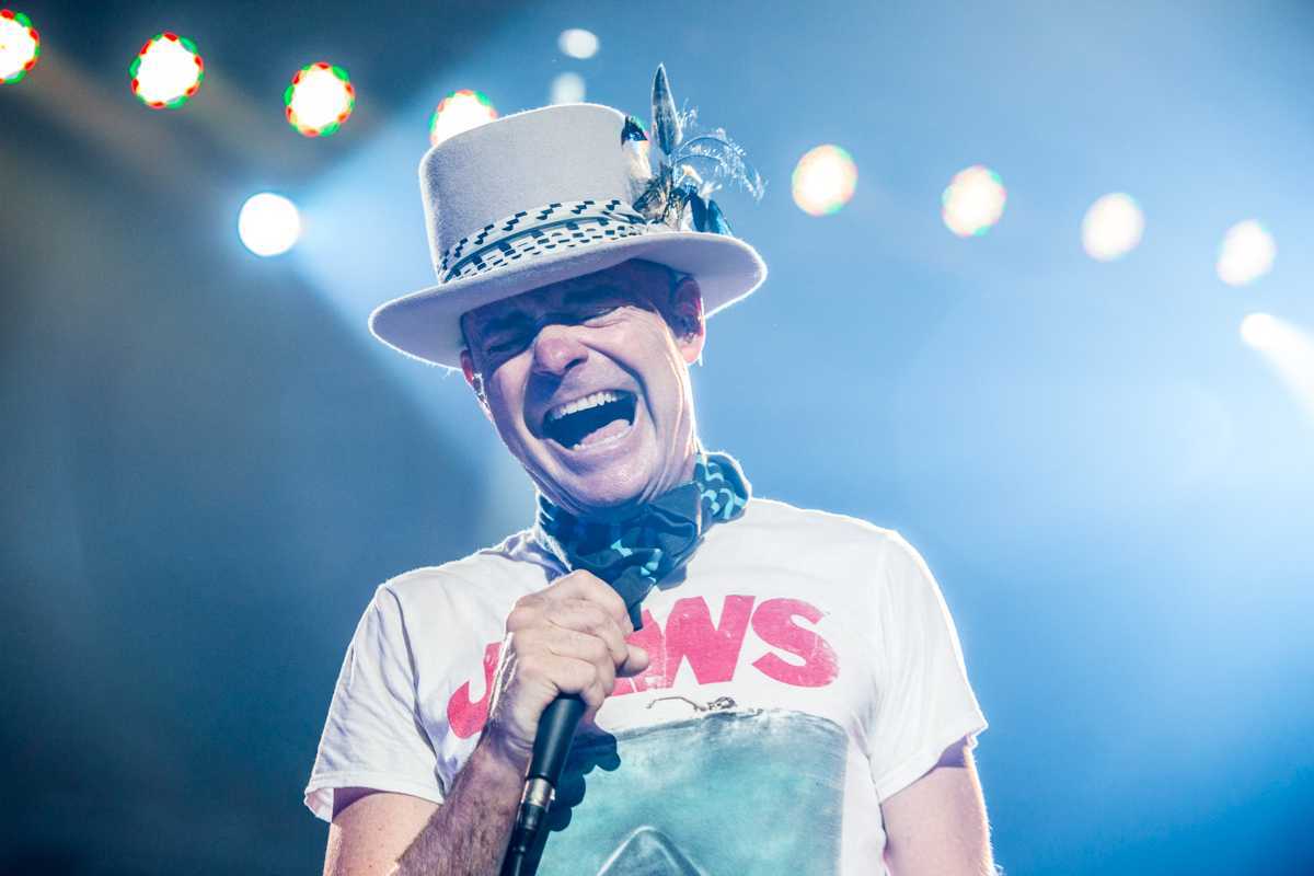 Gord Downie at The Tragically Hip's final show in Kingston, Ontario in 2016.