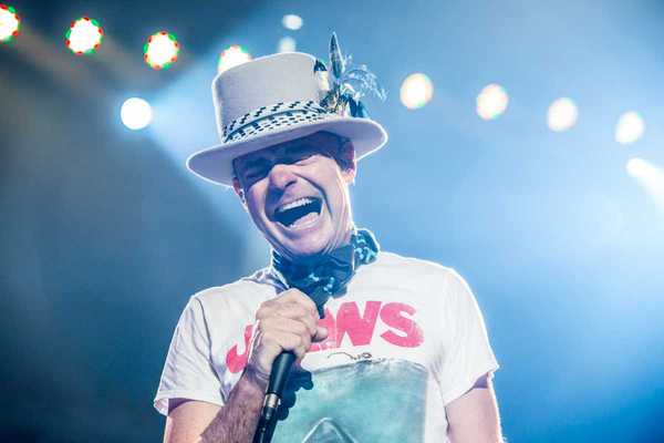 Gord Downie at The Tragically Hip's final show in Kingston, Ontario in 2016.
