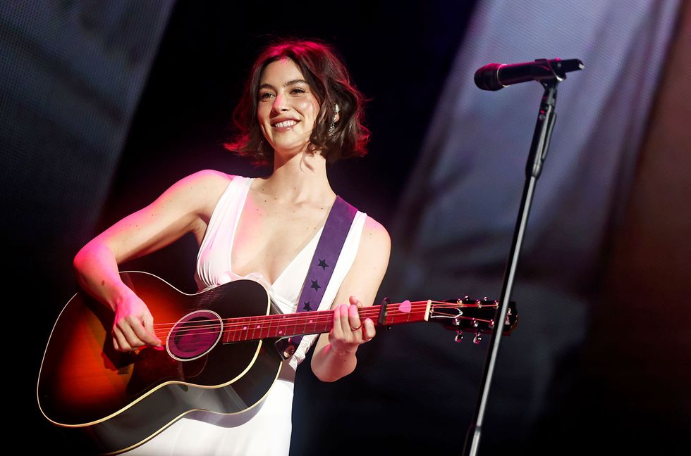 Gracie Abrams performs onstage during "Taylor Swift | The Eras Tour" at Rogers Centre on November 14, 2024 in Toronto, Ontario.
