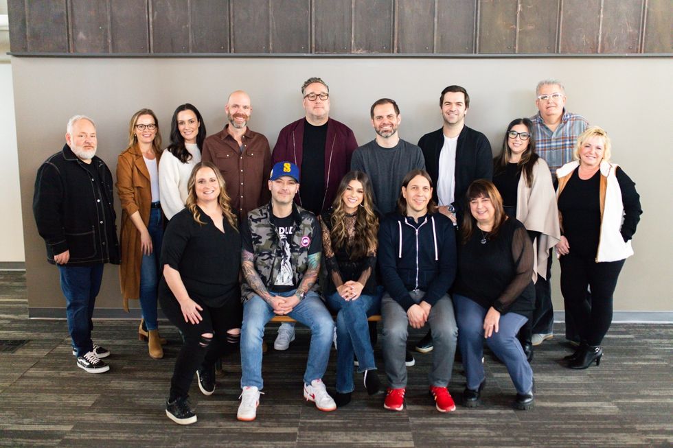 Hailey Benedict with her new Big Loud team.