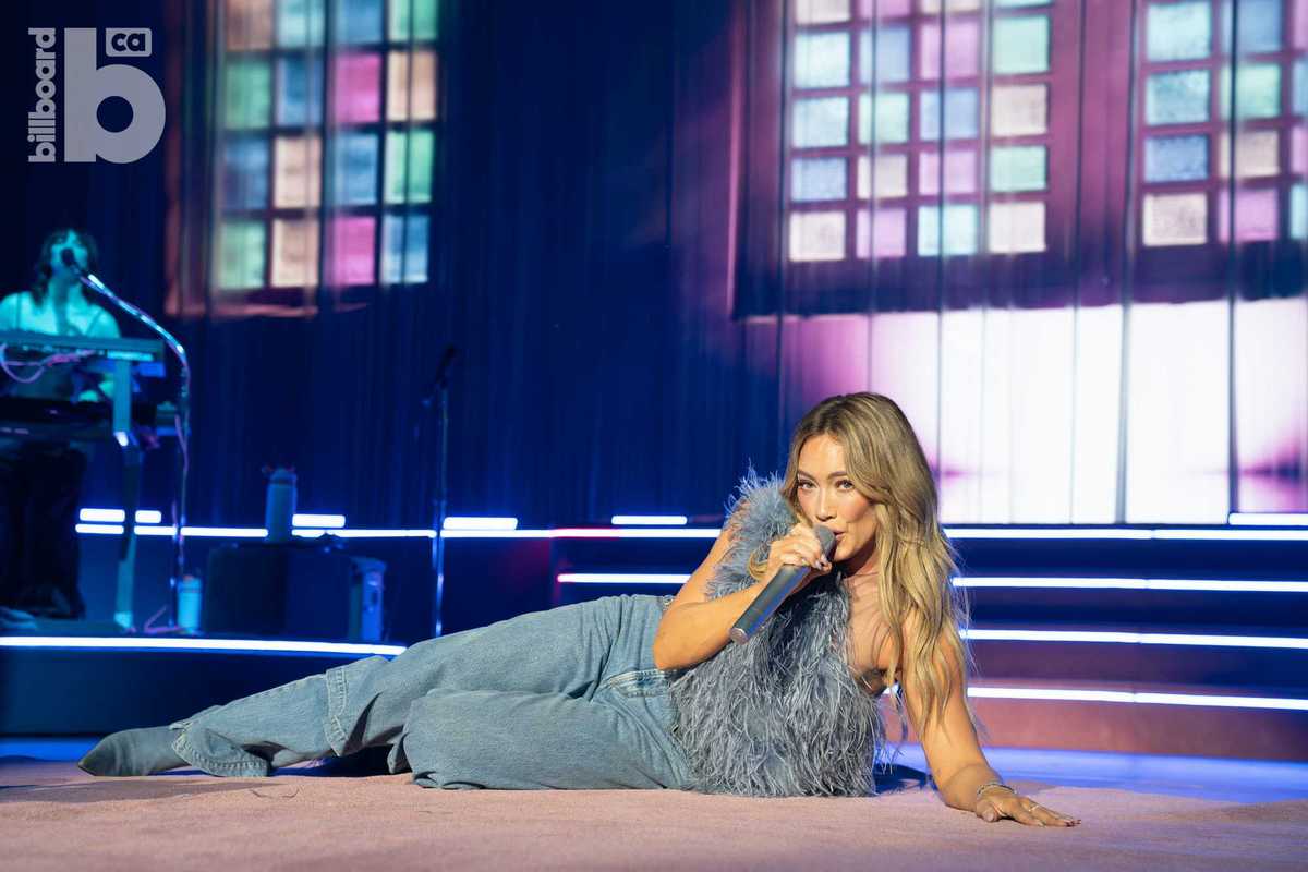 Hilary Duff at RBC Amphitheatre in Toronto on Aug. 12, 2026.