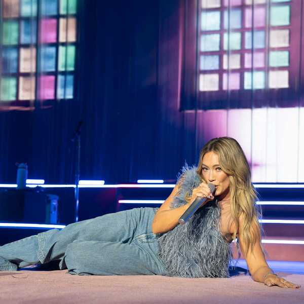 Hilary Duff at RBC Amphitheatre in Toronto on Aug. 12, 2026.