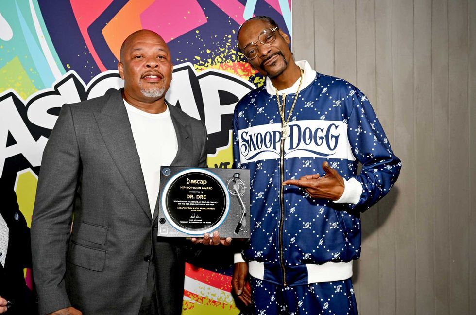 Dr. Dre Receives Hip-Hop Icon Award From Snoop Dogg at ASCAP’s 2023 Rhythm & Soul Music Awards