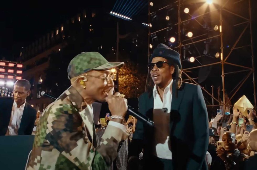 Watch Pharrell & Jay-Z Rock the Stage at Louis Vuitton 2024 Men’s Fashion Show
