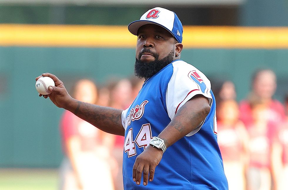 Big Boi Throws the First Pitch for Atlanta Braves on Outkast Night