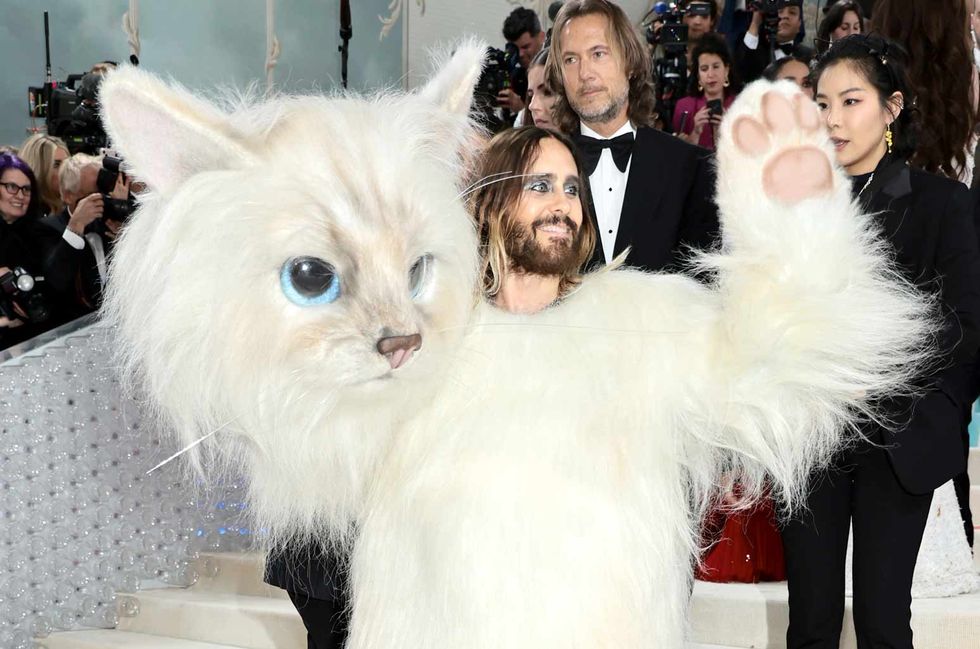 Jared Leto Is Serving Met Gala 2023 Mascot in Cat Costume