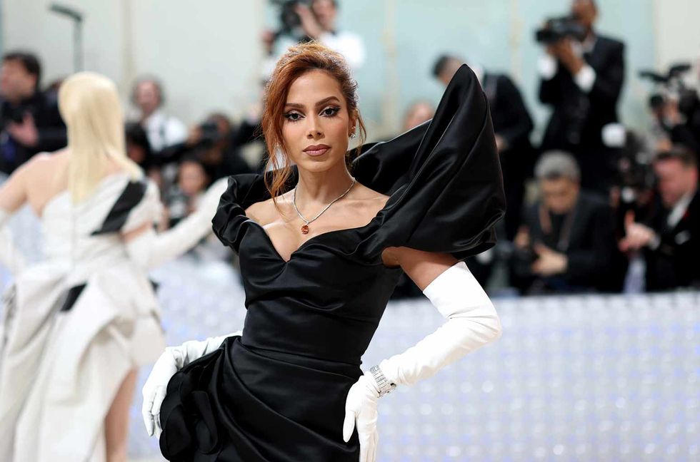 Anitta Gives Edgy Glamour With Chunky Black Heels at 2023 Met Gala
