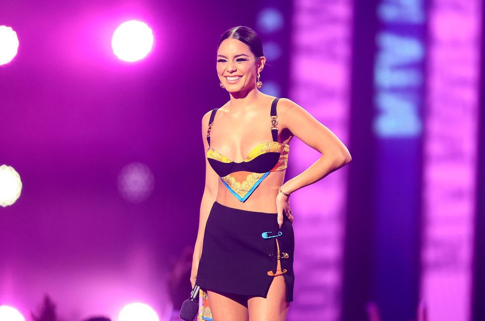 Vanessa Hudgens Visits ‘High School Musical’s East High & Quotes Emotional Movie Moment