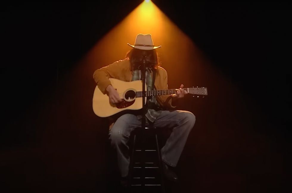 Watch Jimmy Fallon Cover Ariana DeBose’s Viral BAFTAs Rap As Neil Young