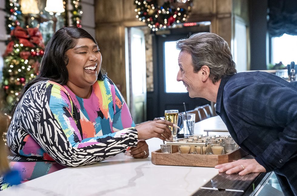 Lizzo & Seth Meyers Are ‘20 Shots’ Deep in Hilarious ‘Day Drinking’ Preview