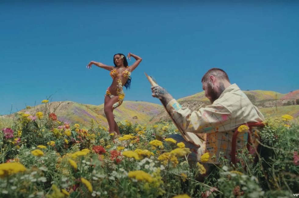 Doja Cat Goes Topless In Whimsical Video For Post Malone’s ‘I Like You’: Watch