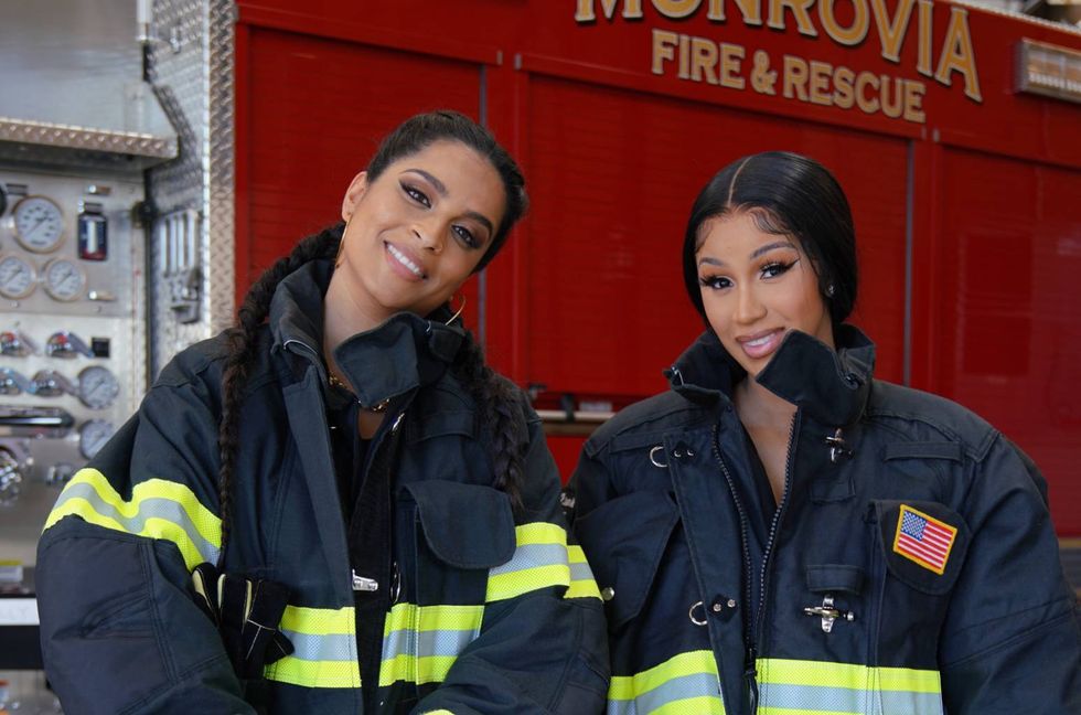 Cardi B & Lilly Singh Train to Be Firefighters on ‘Cardi Tries’: Exclusive Clip