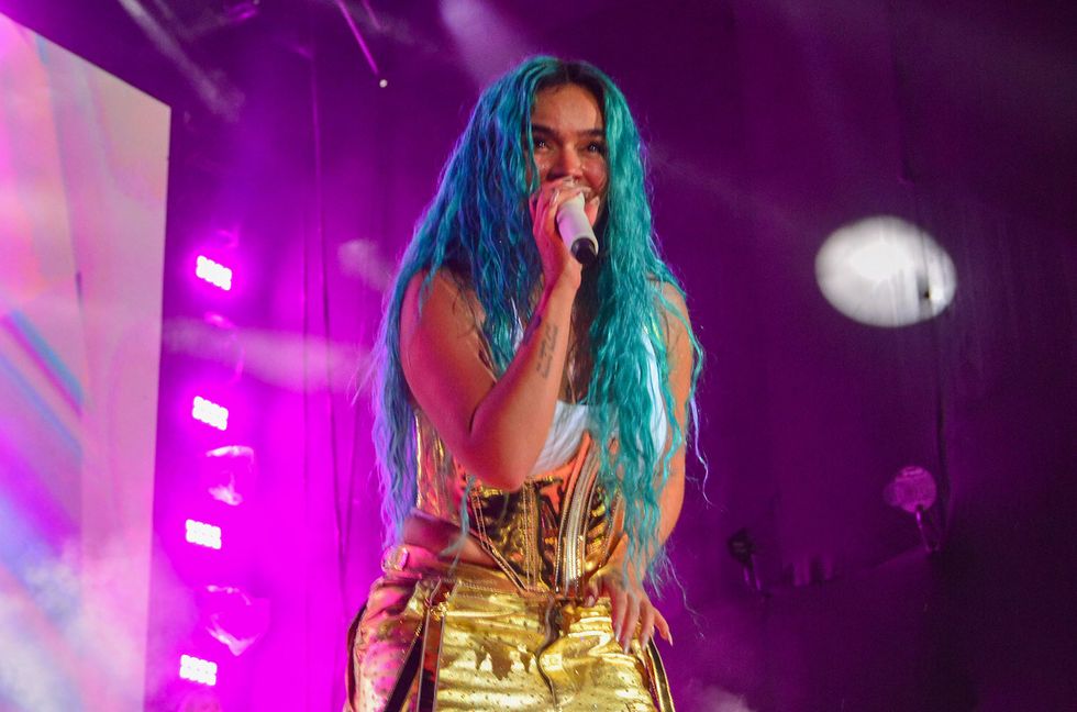 Karol G Kicks Off Bichota Tour in Latin America With Grupo Niche on ‘Cali Pachanguero’
