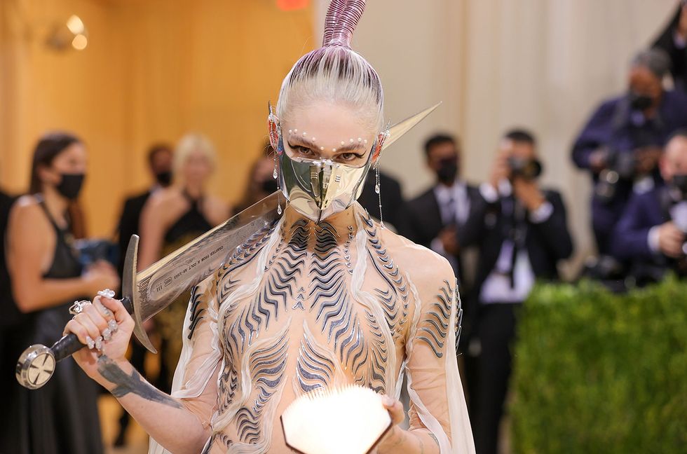 Grimes’ Met Gala 2021 Accessories Are Going Up for Auction to Benefit Ukrainians