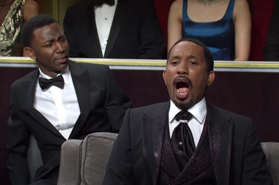 ‘Saturday Night Live’ Pokes Fun at Will Smith Slapping Chris Rock at the Oscars: Watch