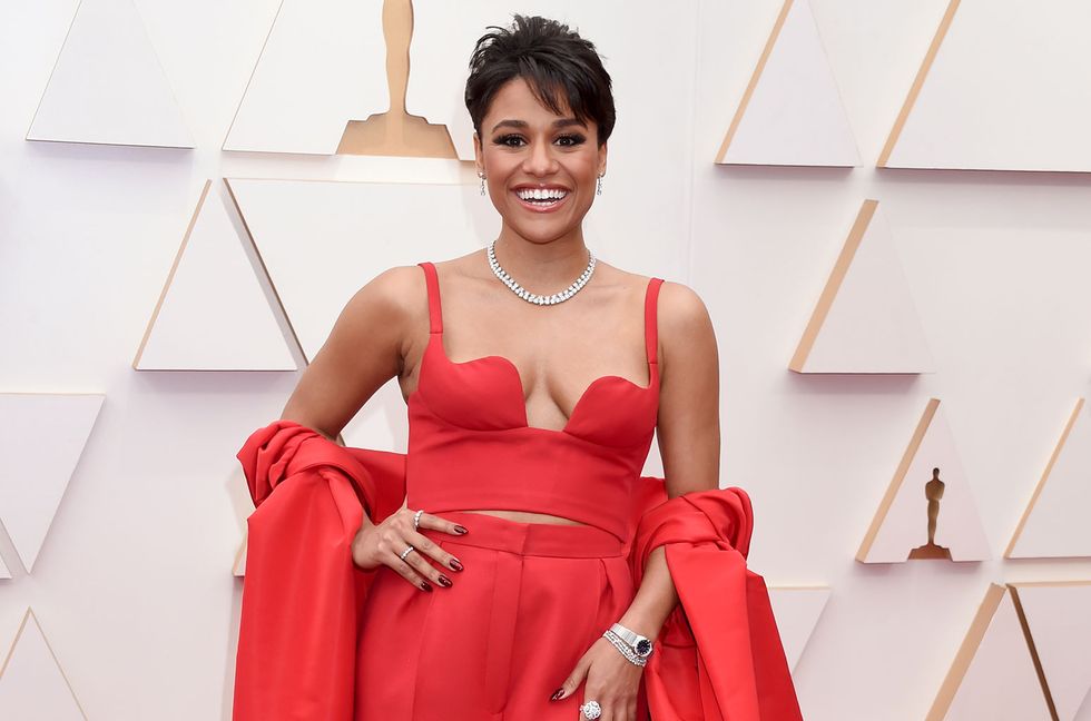 Oscars: Ariana DeBose’s Look Is a Custom Gown/Tux Hybrid by Valentino