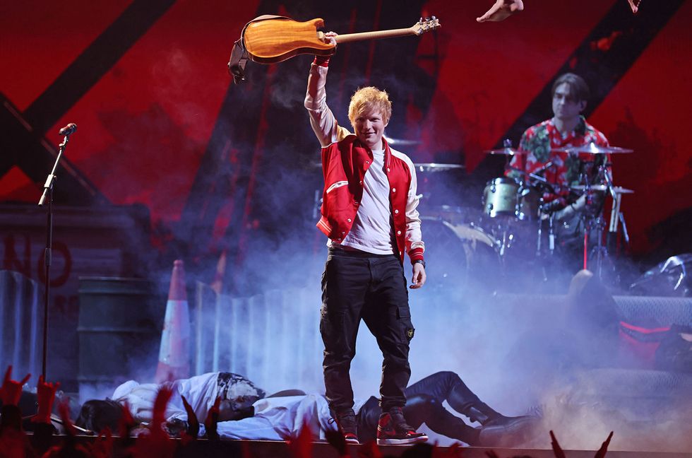 Ed Sheeran & Bring Me the Horizon Open Up the 2022 Brit Awards With Rollicking ‘Bad Habits’