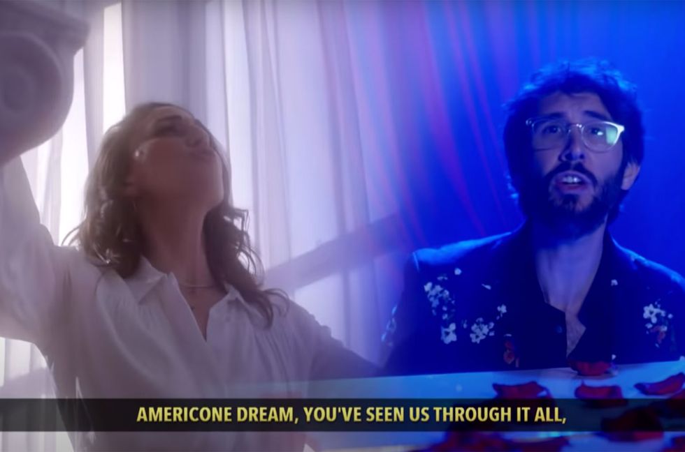 Josh Groban, Sara Bareilles Praise Stephen Colbert’s Americone Dream With Bonkers History-Spanning Tribute