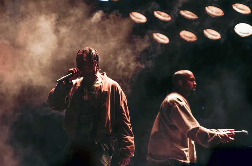 Kanye West Joins Travis Scott Onstage During ‘Utopia’ Rome Concert