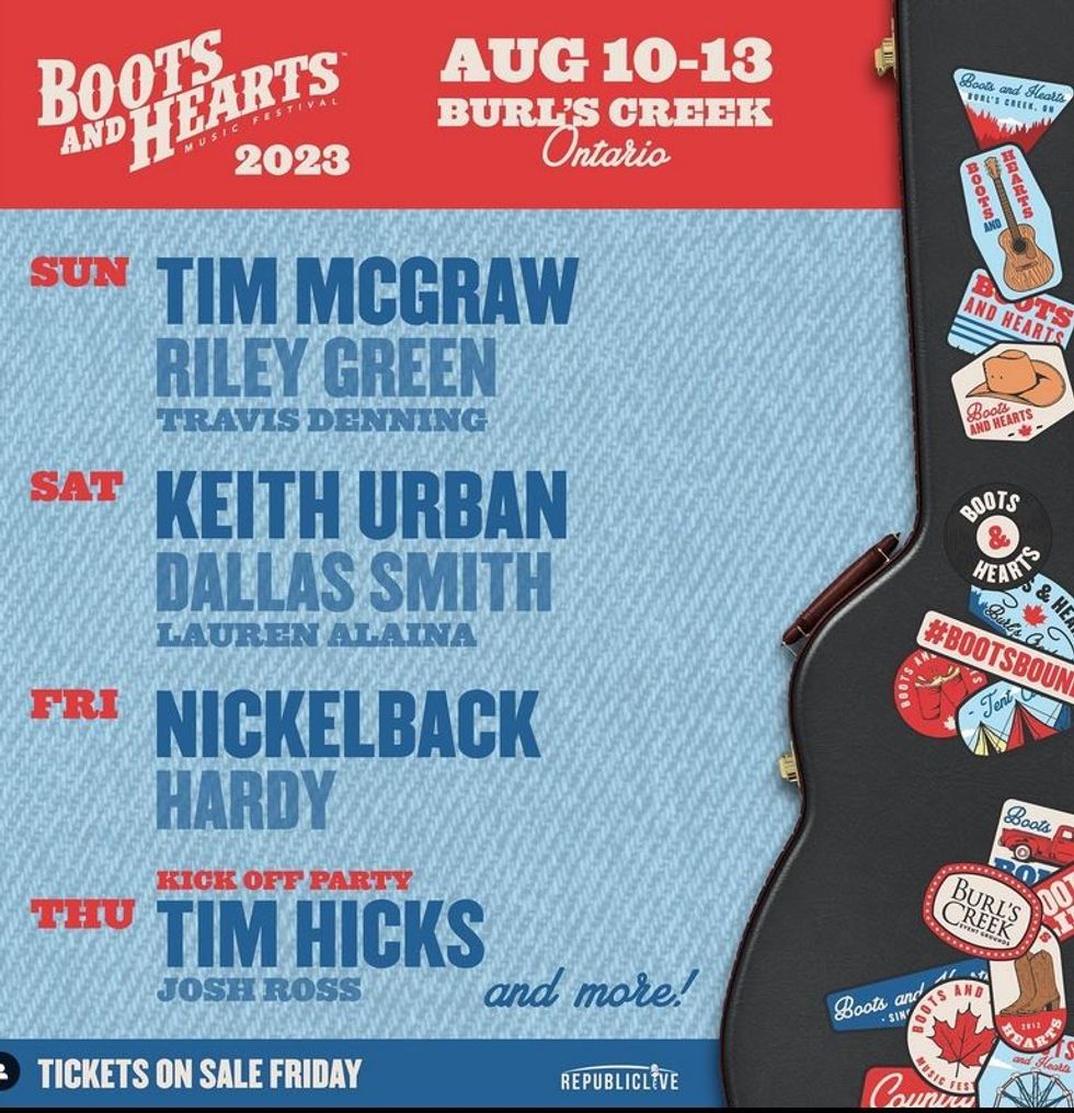 Nickelback, Keith Urban Head Explosive Lineup For Boots & Hearts 