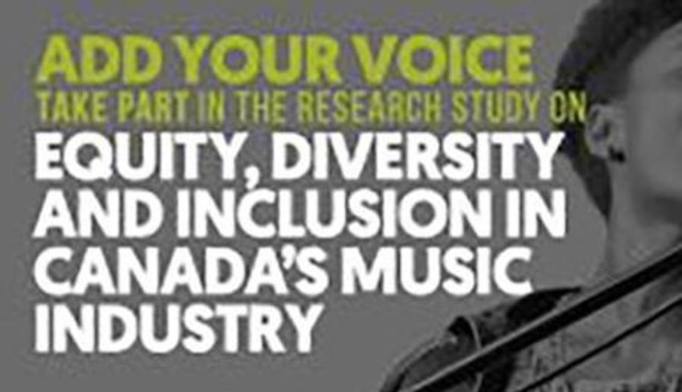 Music Canada’s Equity, Diversity & Inclusion Survey Needs You