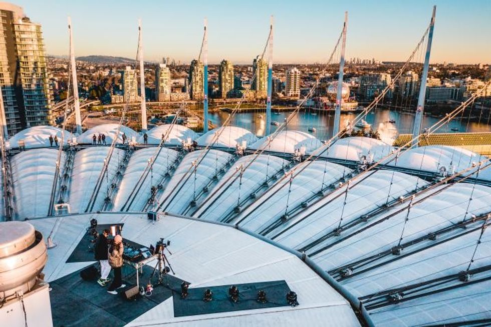 Artists Fundraise Atop 204-Foot-High BC Place Rooftop
