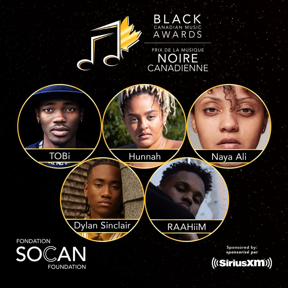 5 Recognized at Inaugural SOCAN/SIRIUSXM Black Music Awards