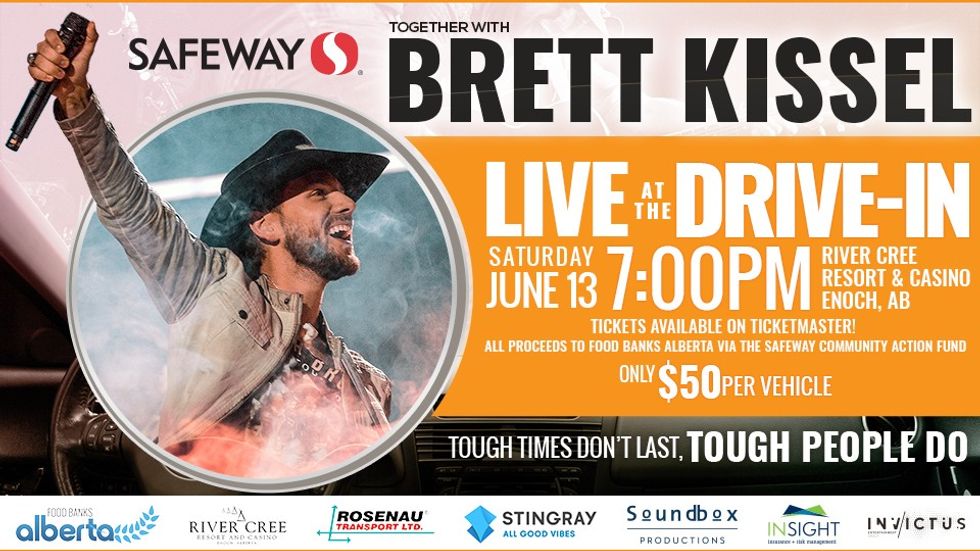 Brett Kissel Goes Live At A Drive-In For Charity