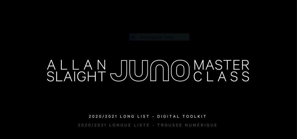 Allan Slaight Master Class Long List Finalists
