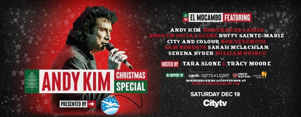 Andy Kim's Christmas Special Moves To Citytv, With Live Nation Support