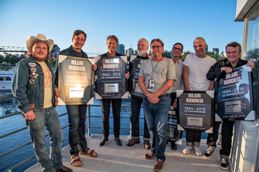 Blue Rodeo's Big Bud Riley O'Connor Honours Lads At Amphitheatre