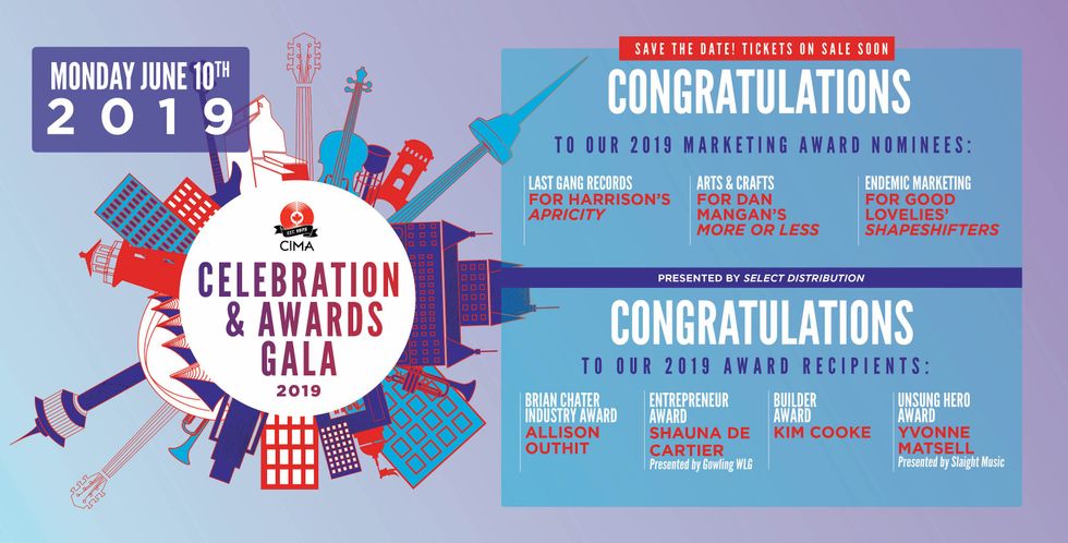 CIMA Announces 2019 Gala Winners & Nominees