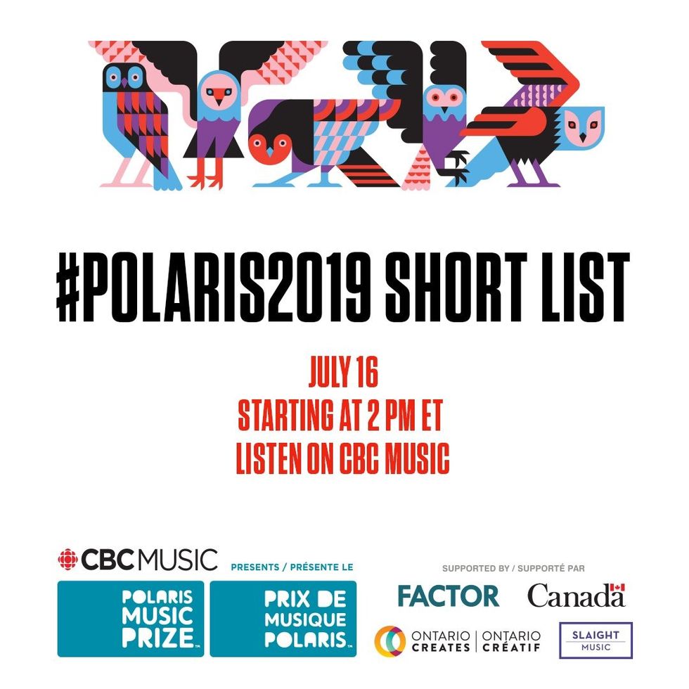 Polaris Music Prize Short List Announced