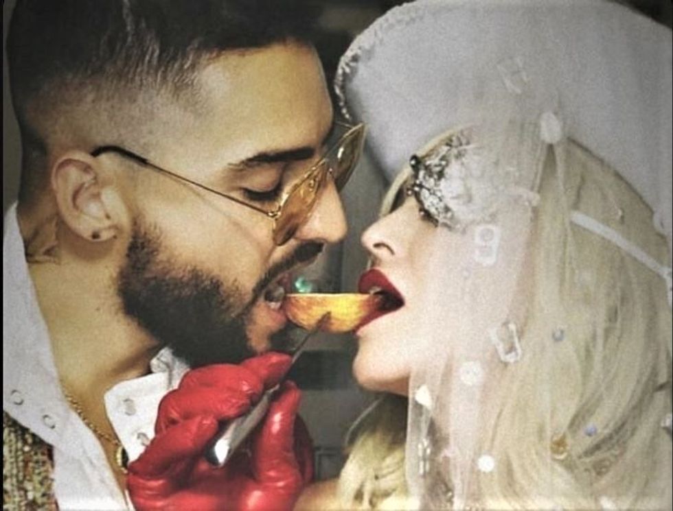 Madonna's Back Still Trying To Push Boundaries