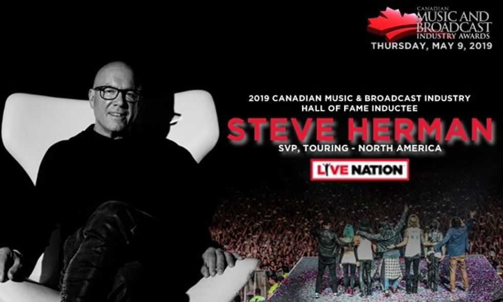 Steve Herman To Enter The Canadian Music & Broadcast Industry Hall of Fame. 