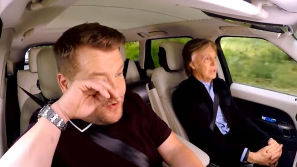 Macca's 'Let It Be' Brings Tears To 'Karaoke' Corden's Eyes